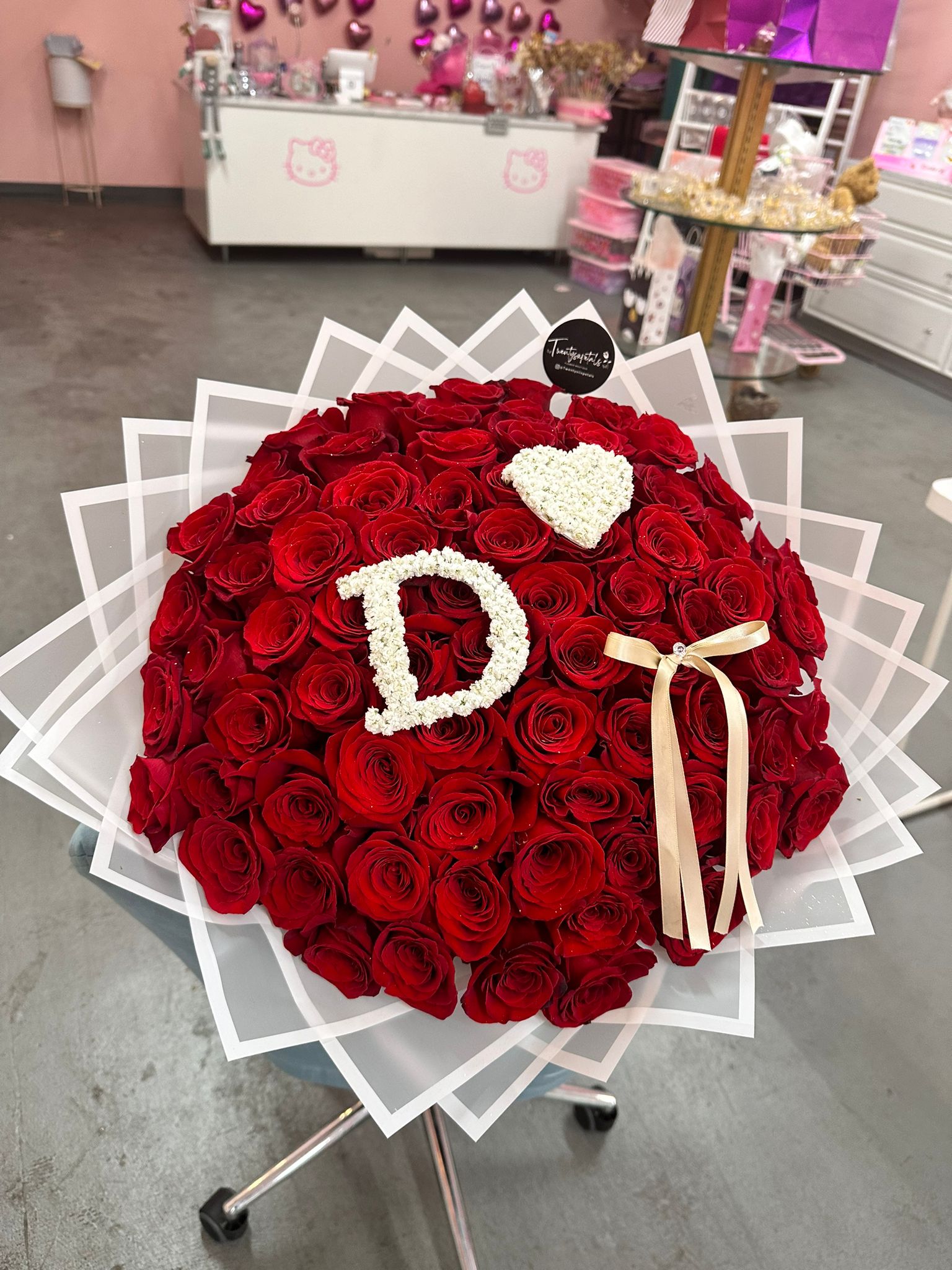 50 Roses - Custom Initial