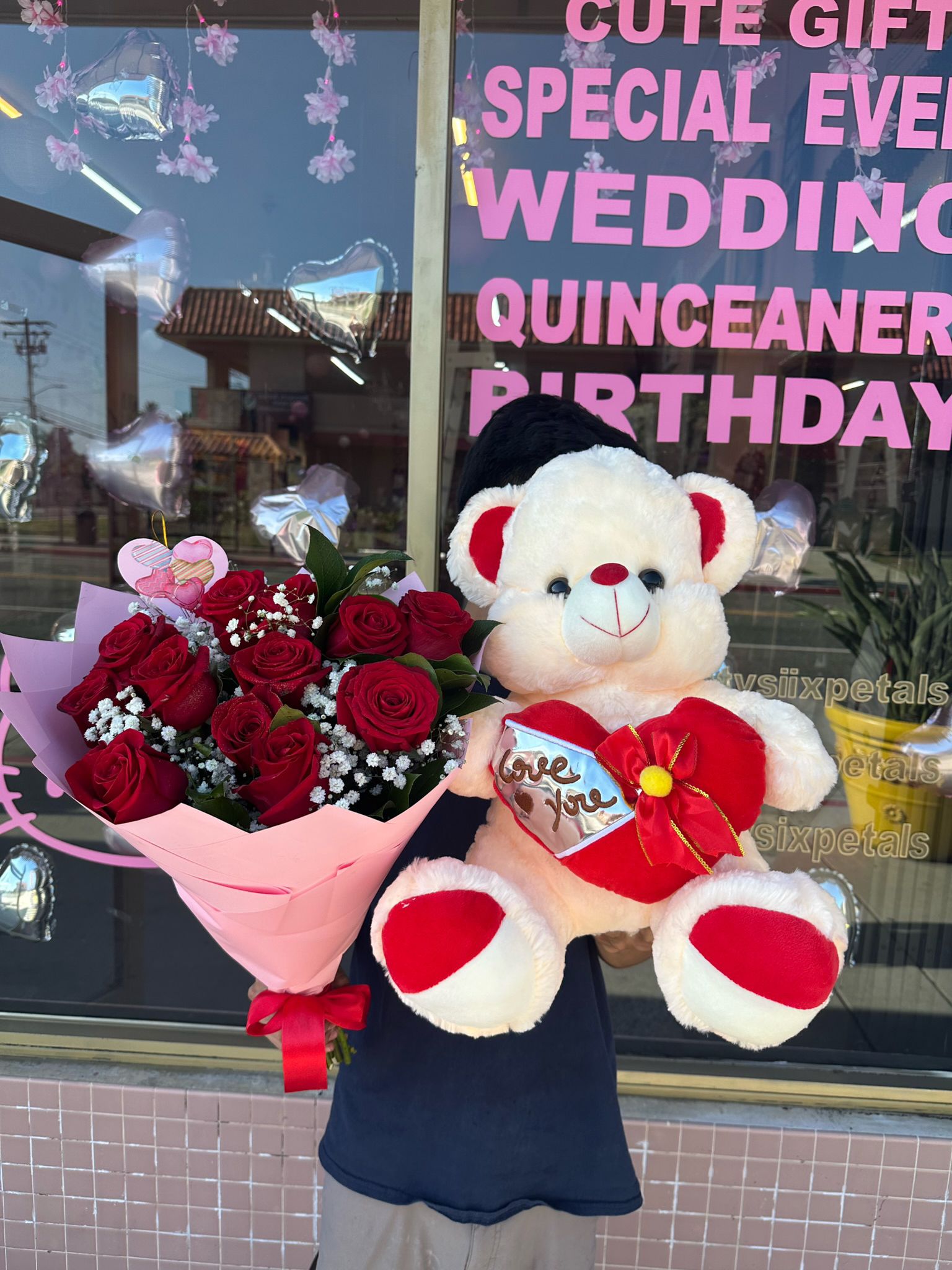 Roses and Bear Combo