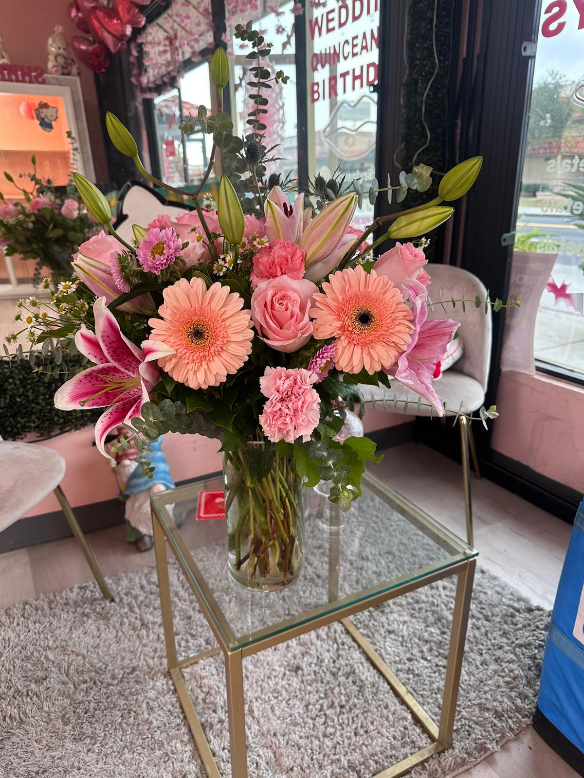Mixed Blooms in a Vase