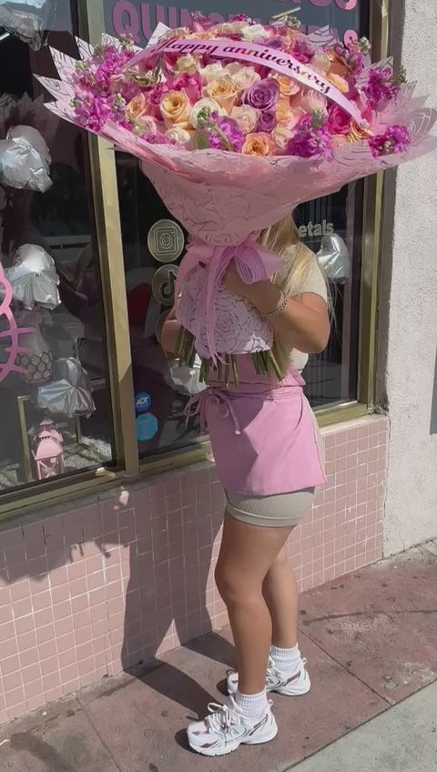 Mixed Color Rose Bouquet